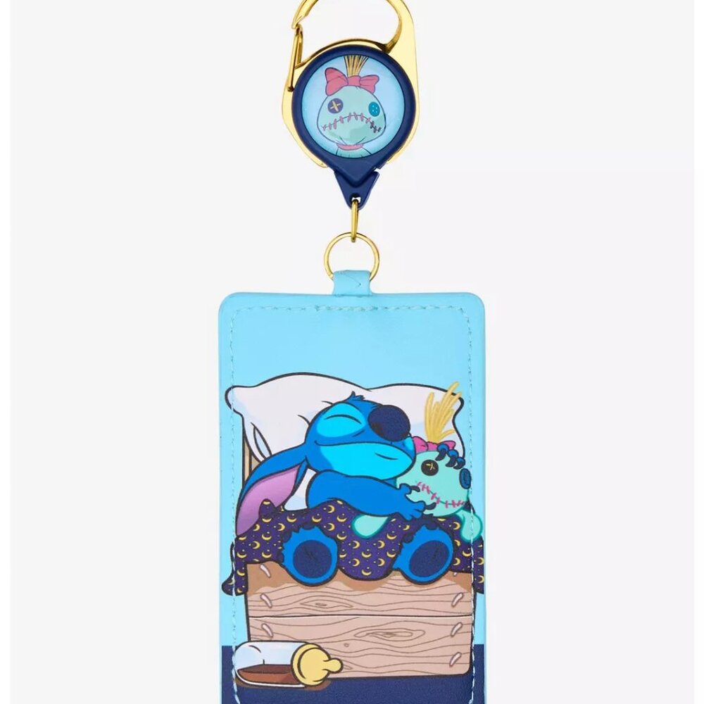 Disney Lilo & Stitch Sleeping Stitch Retractable Lanyard - NWT